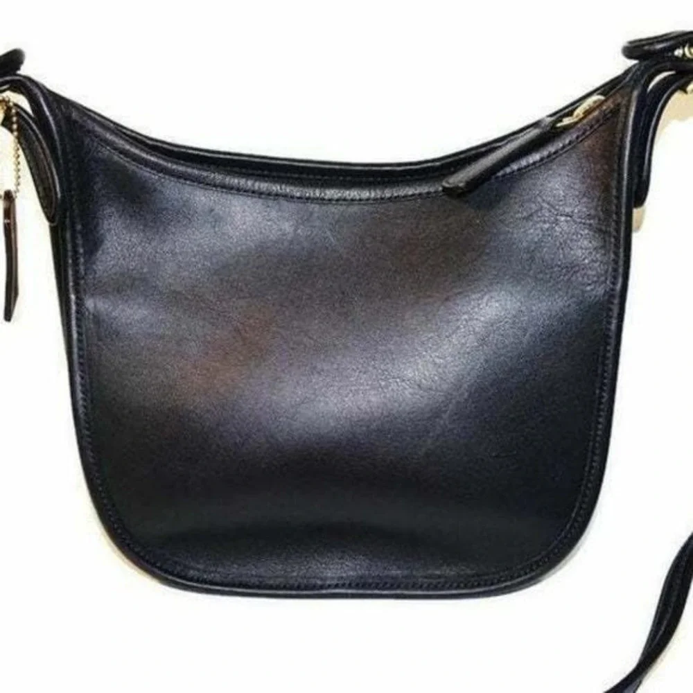 Coach Janice Legacy 2001 Shoulder Bag Womens Medium Black Leather 9950 Hobo